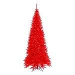 Vickerman 66" Plastic Fir Slim Dura-lit Led Artificial Christmas Tree In Red. Fixed Price $285.77.