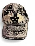 Embroidered Elephant Velvet Baseball Cap Black Women's Hat Animal Print. Fixed Price $38.00.