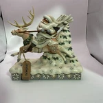 Jim Shore Heartwood Creek On Course For Christmas 20OPEN Box Enesco 7.5X3.5. Fixed Price $45.00.