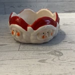 Vintage Royal Norfolk Christmas Santa Holiday Ceramic Candy Nut Dish Bowl. Fixed Price $8.00.