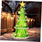 6.5FT Christmas Tree Pop Up Indoor Outdoor, 230 Led Lights Holiday Decor. Fixed Price $126.11.