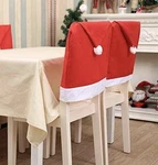4PC Holiday Christmas Dining Chair Back Covers, Santa Hat Festive Decorations. Fixed Price $12.75.