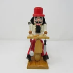 Sitting Chef Wood Erzgebirge 9" Tall Christmas Holiday. Fixed Price $12.99.