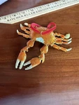 Red Crab Articulated Cloisonne Metal Christmas Tree Ornament. Fixed Price $30.00.