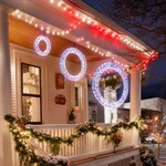 Yescom Pre Lit Lighted 1700 Led Ornament Wreath Decoration 3 Piece Party Event. Fixed Price $109.90.