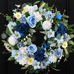 Cir Oases 22 Inch Spring/summer Floral Wreaths For Front Door,artificial Deco.... Fixed Price $53.77.