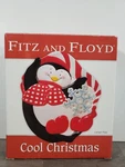 New Box Fitz & Floyd Cool Christmas Penguin Canape Plate. Fixed Price $21.99.