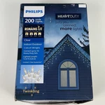 200CT Philips Heavy Duty Incandescentsmooth Mini Icicle Lights With White Wire. Fixed Price $19.95.