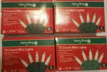Lot Of 4 Christmas Holiday 70CT Mini String Lights Clear White Merry Brite Set. Fixed Price $22.99.