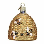 Old World Christmas 12391 Glass Blown Bee Skep Ornament. Fixed Price $17.99.