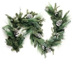 Craftmore Canterbury Estate Christmas Pine Garland Grey Cone 72". Fixed Price $67.81.