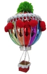 December Diamonds 79-81114 Rainbow Balloon Pom 6.5" Glass Christmas Ornament. Fixed Price $19.98.