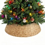 Sweetcrispy 36INCH Christmas Collar For 9FT Trees, Woven Hyacinth Rattan.... Fixed Price $67.15.