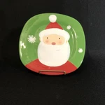 Hallmark Inc Happy Munching Christmas Cookie Plate, Santa & Company 8.25. Fixed Price $7.50.