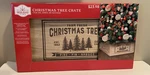Holiday Time Farm Fresh Christmas Tree Crate Box Skirt Stand 11X20" Natural Wood. Fixed Price $29.95.