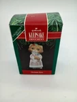 Hallmark Keepsake Christmas Kitty Ornament 1991 #3 In The Series QX437-7. Fixed Price $10.00.