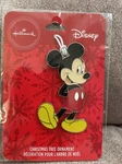 New Hallmark 2019 Disney Metal Pendant Mickey Mouse Christmas Ornament. Fixed Price $9.99.