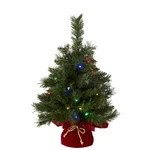 National Company Pre-lit Artificial Mini Christmas Tree- MJ3-24BGRLO-B1. Fixed Price $53.63.
