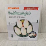Sylvania Led Christmas Lights Traditional Glow 20 C9 Soft White Indoor Outdoor. Fixed Price $17.99.