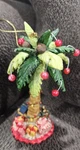 Kurt Adler Resin Christmas Palm Tree Ornament With Tag - Presents, Lights, Deco. Fixed Price $12.50.