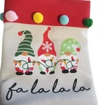 Gnome Fa Christmas Tree Skirt Bag Cube Canvas Storage Display. Fixed Price $19.52.