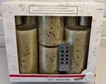 New Sealed Ashland 8 Flameless Candles With Remote Gold Glitter Stars. Fixed Price $22.00.