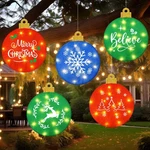 5 Pcs 12 Inch Christmas Ball Ornament Lights 16.4FT Decorations Lig.... Fixed Price $74.84.