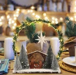 Cinnvoice Led Wooden Nativity Set Christmas Decoration Indoor /tabletop Display. Fixed Price $10.95.