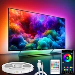 Usb Powered Multi-color Tv Lights For 76-100'' Monitors Remote & App Control. Fixed Price $42.99.