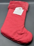 My Texas House Tarralin Red Burgundy Velvet Christmas Stocking 20 Inch New Soft. Fixed Price $19.99.