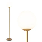 Costway House Decoration Glass Globe Led Floor Elegant W/ Lampshade. Fixed Price $59.99.