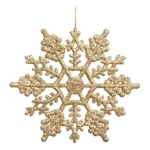 Vickerman 4" Glitter Snowflake Christmas Ornaments In Gold (set Of 24). Fixed Price $28.86.