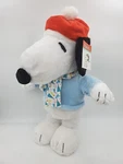 Christmas Peanuts 22" Tall Snoopy With Scarf And Santa Hat Porch Greeter 2021. Fixed Price $26.84.