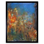 Claude Monet Leicester Square At Night Old Master Painting 12X16 Framed Print. Fixed Price $34.99.
