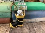 Fireman Christmas Ornament Kurt Adler Boot With Puppy! Person Gift. Fixed Price $9.89.