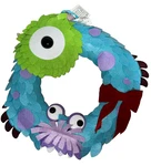 Disney Parks Monsters Inc Christmas Holiday Wreath Door Sulley Mike Boo - New. Fixed Price $22.49.