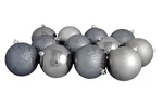 Northlight 12CT Gunmetal Gray Shatterproof 4-FINISH Christmas Ornaments 4". Fixed Price $31.49.
