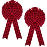 Iceyyyy 2 Packs Christmas Tree Topper Bow - 18.5 Inch Large Red And Black. Fixed Price $22.77.