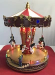 Northlight 11" Led Lights & Animated Christmas Carousel With Horses In Box. Fixed Price $59.99.