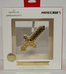 2021 Hallmark Minecraft Sword Gold Premium Christmas Tree Ornament New. Fixed Price $19.99.