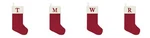 St. Nicholas Square Embroidered Monogram Cable Knit 21" Christmas Stocking. Fixed Price $23.00.