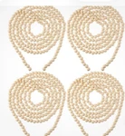 4 Pcs 36 Ft Boho Christmas Garland Natural Vintage Wooden Beads Rus.... Fixed Price $19.99.
