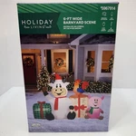 6 X 4 Barnyard Cow Pig Rooster Christmas Airblown Lighted Inflatable Animals. Fixed Price $75.97.
