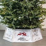 Christmas Tree Collar, Wooden Hexagon Base Cover, Handcrafted Natur.... Fixed Price $51.55.