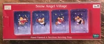 Sakura Debbie Mumm Christmas Divided Serving Tray Snowman Angel Village. Fixed Price $24.99.