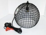 Williston Forge Hambrick Industrial Caged Metal Globe Pendant Light Fixture Lamp. Fixed Price $100.00.