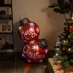 Alpine Corporation 30" Christmas Ball Ornament Color Changing Led Lights Red. Fixed Price $184.00.