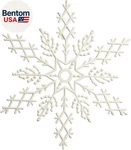 Vickerman Plastic Glitter Snowflake, 6.25-INCH, White, 12 Per Box. Fixed Price $13.86.