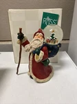 Russ The Christmas Sampler Hand Painted Santa Snow Globe #16704. Fixed Price $25.00.