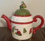 Debbie Mumm Christmas Holiday Teapot Snow Family Jo-ann Fabrics 2007. Fixed Price $8.00.